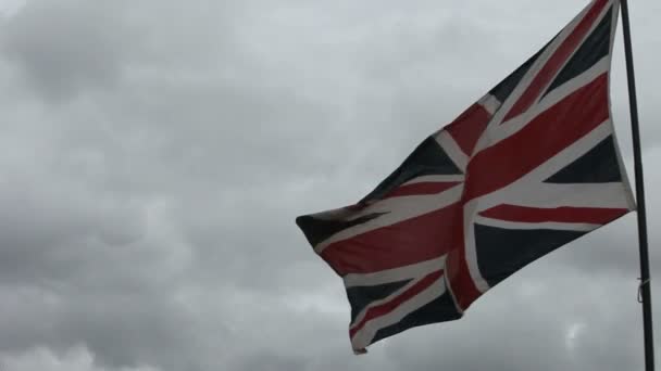 Nationalflagge des Vereinigten Königreichs — Stockvideo