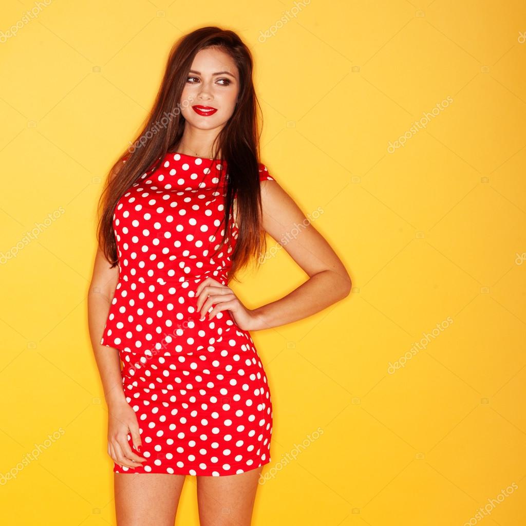 sexy polka dot dress