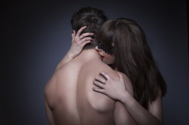 Romantik Çift samimi bir anı paylaşmak