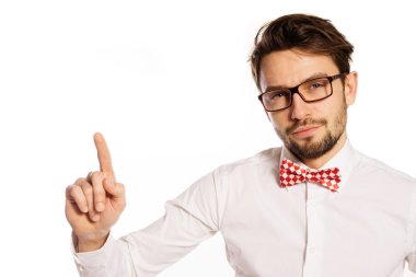 eski moda nerdy işadamı