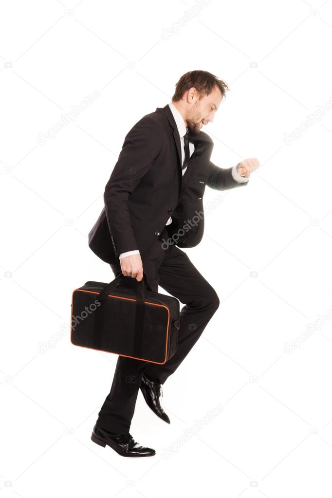 businessman running