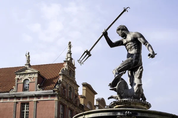 Dio del mare. Statua di Nettuno . — Foto Stock