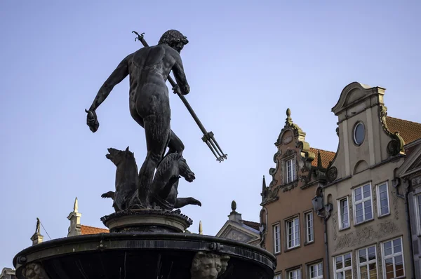 Dio del mare. Statua di Nettuno . — Foto Stock