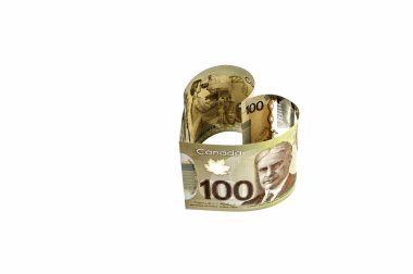 Kanadalı 100 dolarlık banknot.
