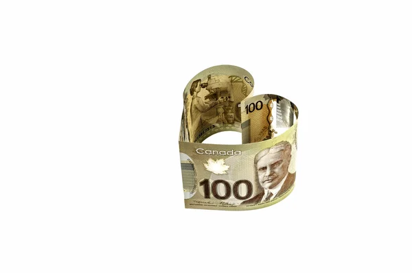 100 Canadian dollar banknote. — Stock Photo, Image