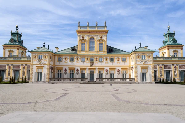 Wilanow palatset, Warszawa, Polen. — Stockfoto