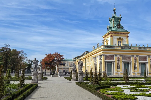 Wilanow palast, warschau, polen. — Stockfoto