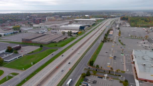몬트리올 캐나다 캐나다 몬트리올 지역의 대중교통 프로젝트인 클레어 도로를 경전철 — 비디오