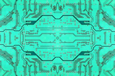 yeşil elektronik microcircuit.background.