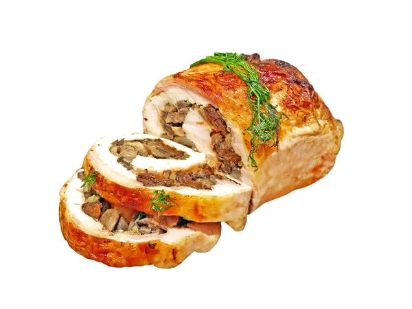 Stuffed Chicken roll. — Stock Photo, Image