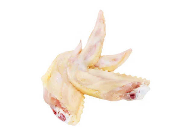 Two raw chicken wings.Isolated. — Stock Photo, Image