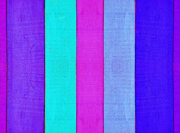 Color wooden fence. Background. — Stock Photo, Image