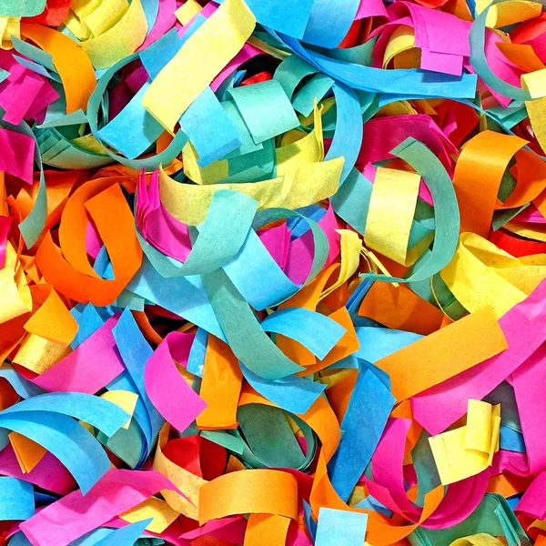 Colorful confetti taken closeup. — Stockfoto