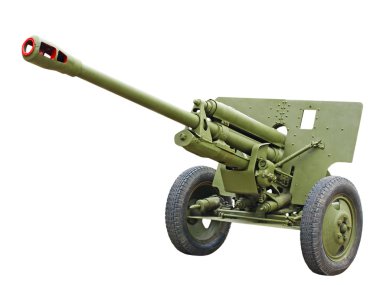 Rus 76-mm tümen topu silah wwii.isolated.