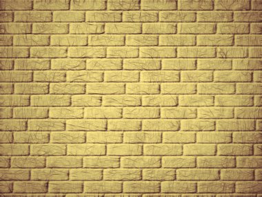 Sarı tuğla duvar arkaplanı.