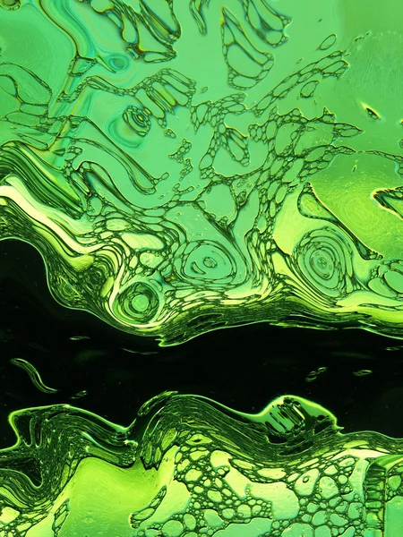 Stilisierte grüne flüssige Textur. — Stockfoto