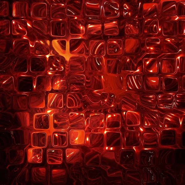 Astratto sfondo futuristico fatto da cubi rossi trasparenti . — Foto Stock