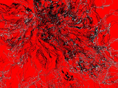 kırmızı bir arka plan üzerinde siyah beyaz örümcek ağı.