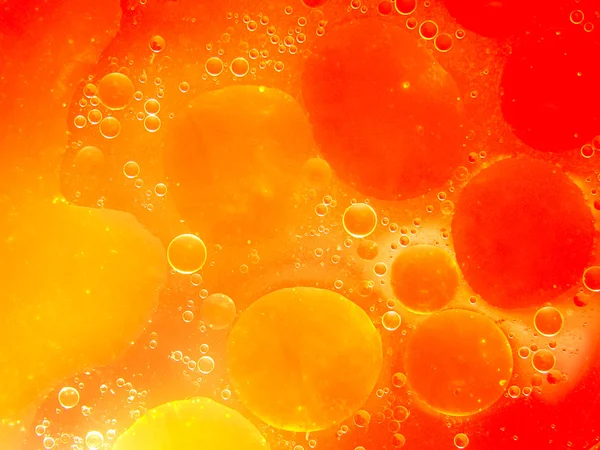 Latar belakang gelembung abstrak oranye dan merah . — Stok Foto