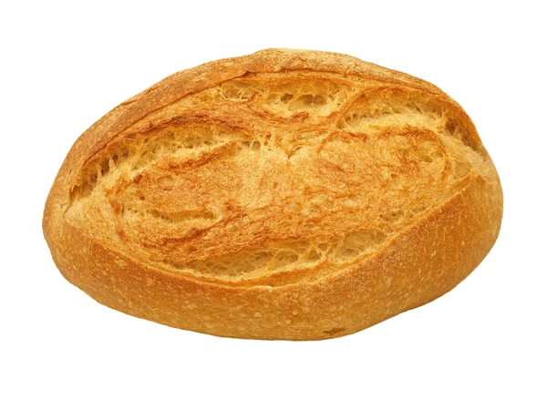 Crunchy crust bread.Isolated. — Stock Photo, Image