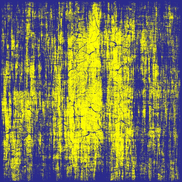 Grungy yellow and blue destroyed texture as abstract background. — Stock Photo, Image