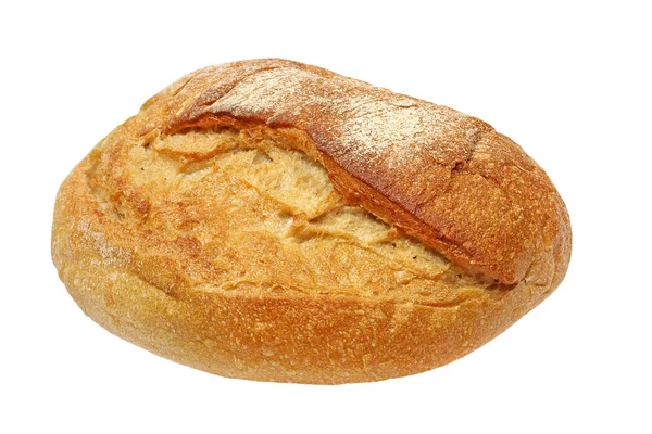 Appetitoso crosta croccante pane preso prima.Isolato . — Foto Stock