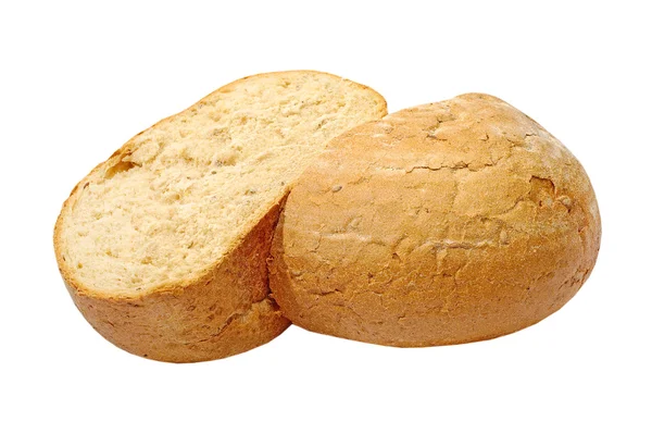 Appetizing crunchy bread.Isolated. — Stock Photo, Image