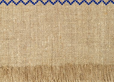 doğal çamaşır doku deseninin closeup.abstract alınan saçak ile