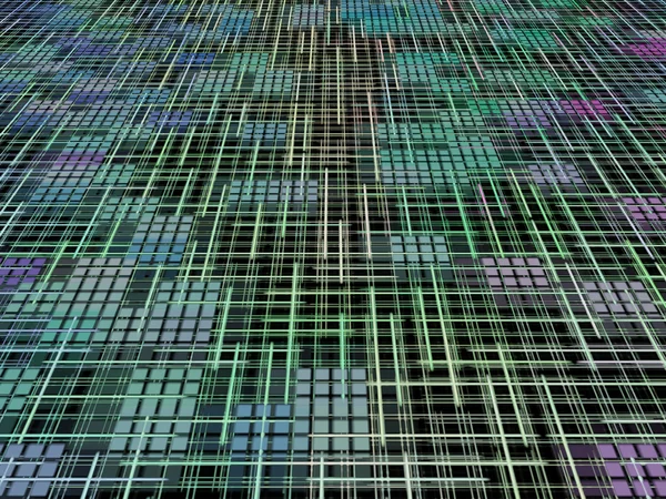 Зелёно-синяя концепция сети как фон . — стоковое фото