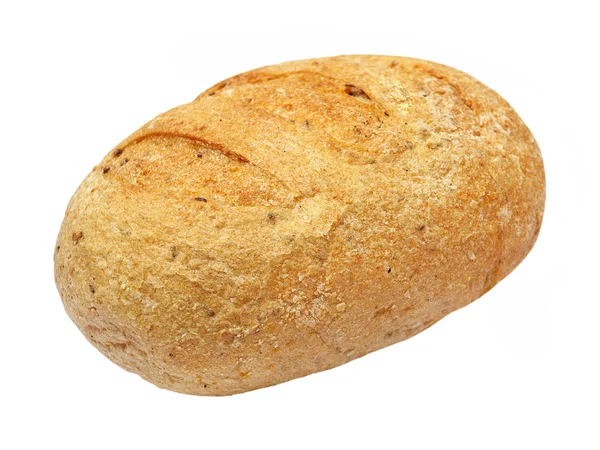 Fresh appetizing wholegrain bread.Isolated. — Stock Photo, Image