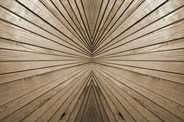 Perspective and symmetry abstract wooden background. — Stock Photo, Image