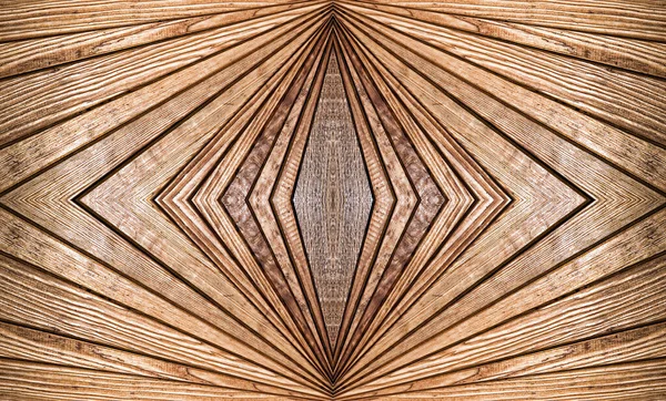 Abstract Symmetry Brown Wooden Pattern Suitable Background — Stock Photo, Image