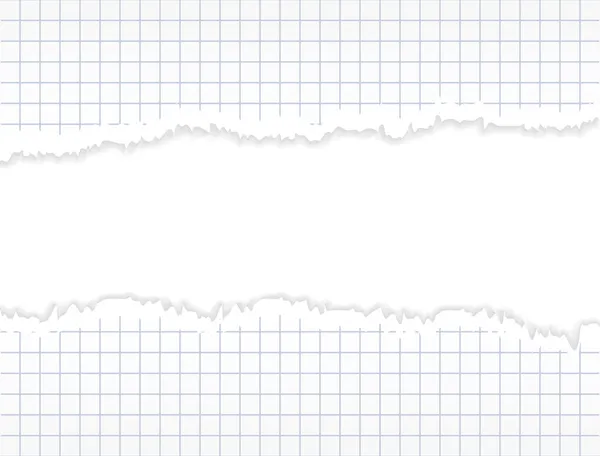 찢어진된 종이입니다. 현실적 상업용 또는 교육 벡터 배경. — 스톡 벡터