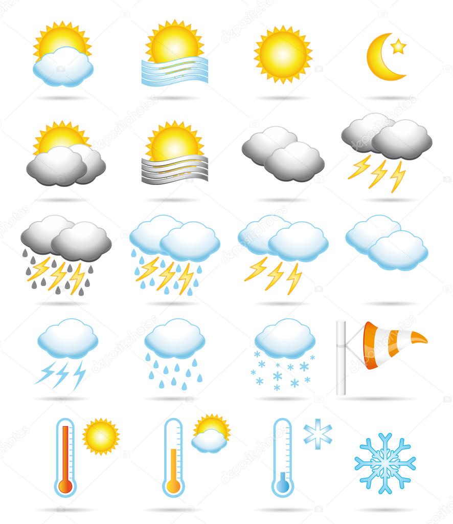 Weahter icons set.