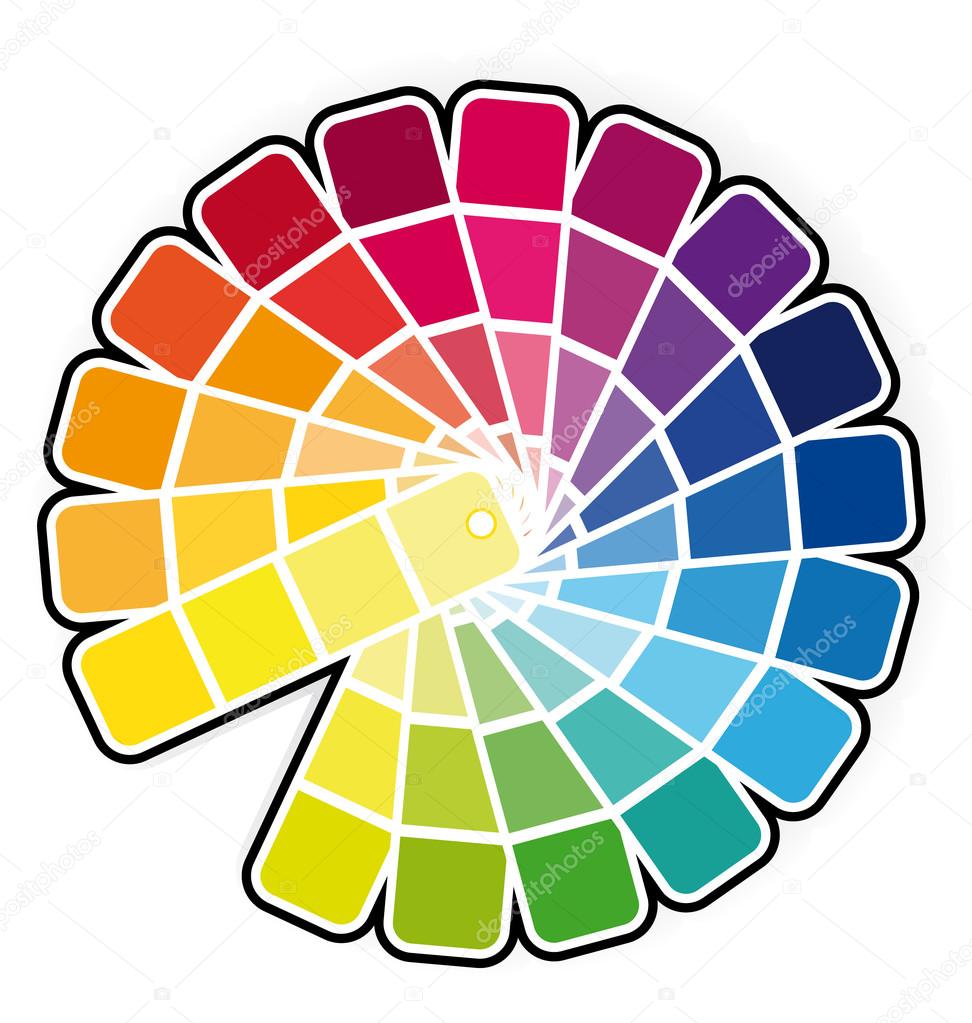Color guide vector illustration
