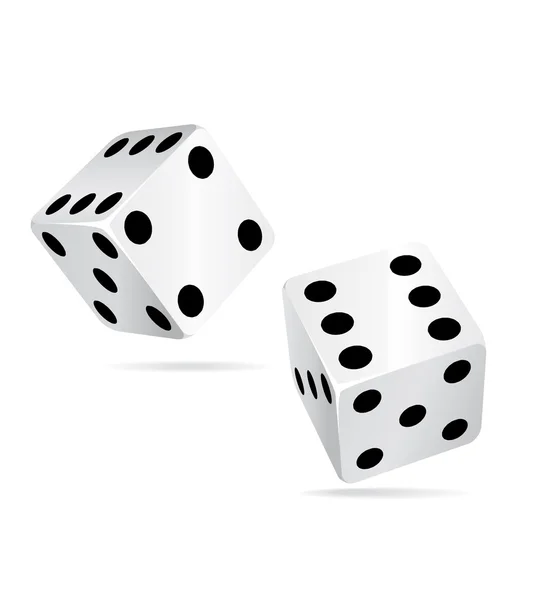 Two rolling dices. — Stock Vector