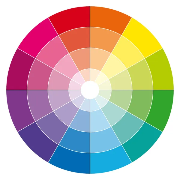 Roue de couleur . — Image vectorielle