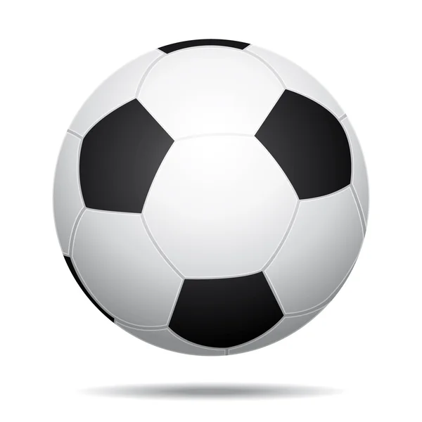 Ícone de bola de futebol realista 3D II . — Vetor de Stock