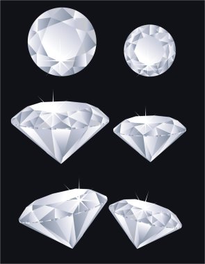 Vector diamonds clipart