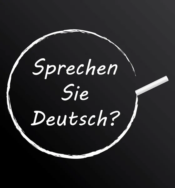 Sprechen sie deutsch ? — Archivo Imágenes Vectoriales