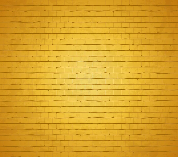 Yellow commercial brick wall background. — ストックベクタ