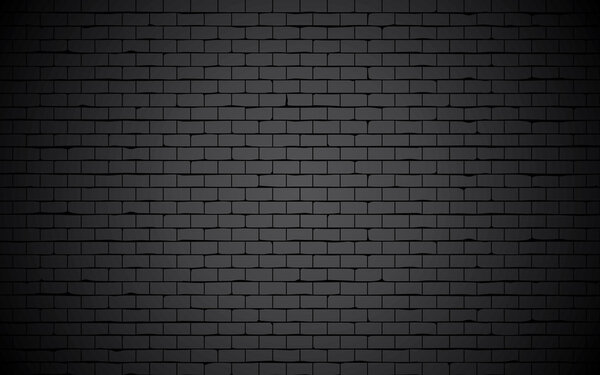 Black grunge brick wall wallpaper.