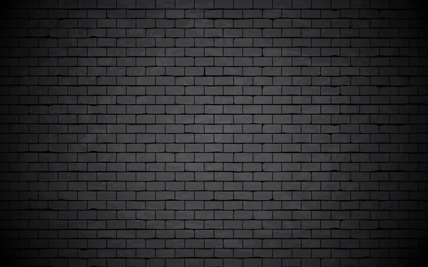Zwarte grunge bakstenen muur achtergrond. — Stockvector