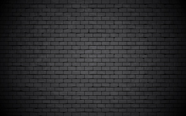 Black grunge brick wall background. Stock Illustration