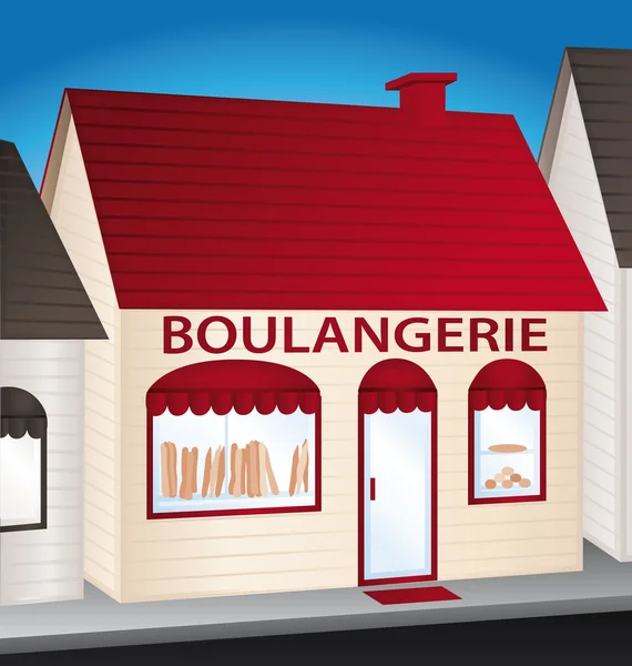 Boulangerie. Loja de conveniência francesa . — Vetor de Stock