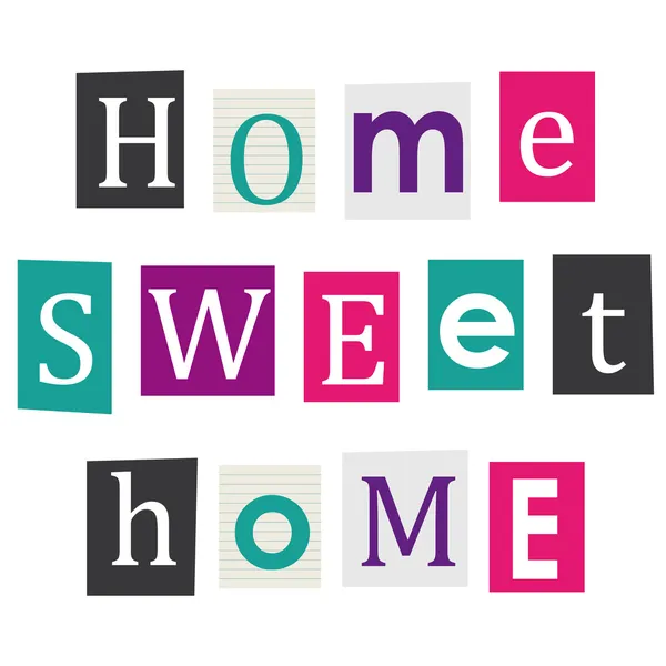 หน้าแรก SWEET HOME . — ภาพเวกเตอร์สต็อก