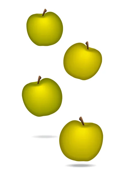 Appels pictogram voor dieet of gezondheidszorg concept. vectorillustratie. — Stockvector