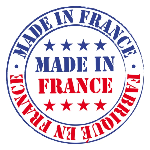 Hergestellt in Frankreich Briefmarke. — Stockvektor