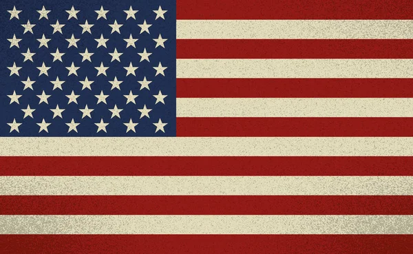 Bandeira Americana Grunge Ilustração Vetorial — Vetor de Stock