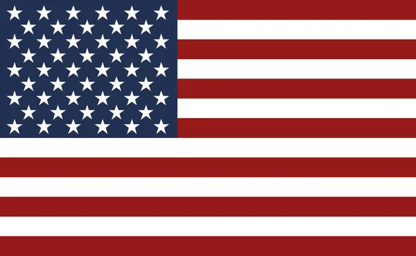 Americká Vlajka Symbol Vektoru Usa — Stockový vektor